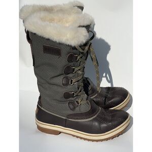 LL Bean Rangeley Insulated Women's 6M Waterproof Faux Fur Tall Boots 200 Gram